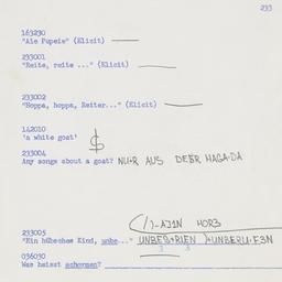 Western questionnaire, answ...