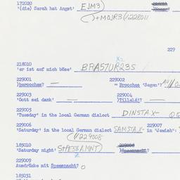Western questionnaire, answ...