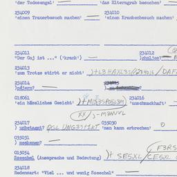 Western questionnaire, answ...