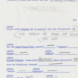 Western questionnaire, answ...