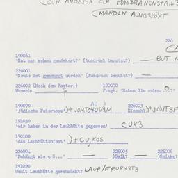 Western questionnaire, answ...