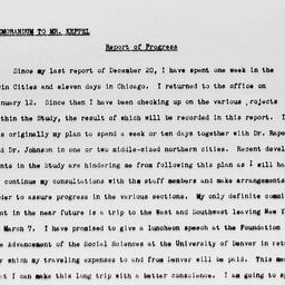 Report by Gunnar Myrdal on ...