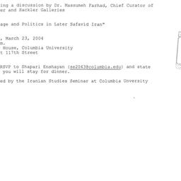 Announcements, 2003-05-18. ...