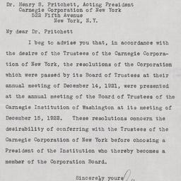 Board Meeting, 12/14/1921