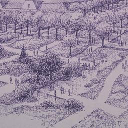 Aerial perspective drawing.