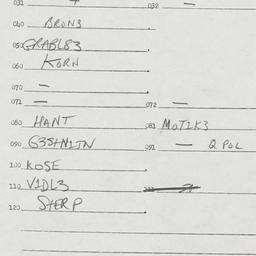 Eastern questionnaire, answ...