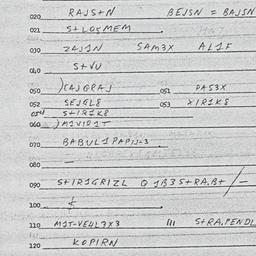 Eastern questionnaire, answ...