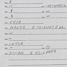 Eastern questionnaire, answ...