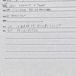 Eastern questionnaire, answ...
