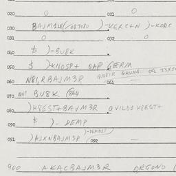 Eastern questionnaire, answ...