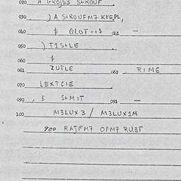 Eastern questionnaire, answ...