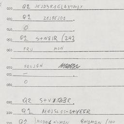 Eastern questionnaire, answ...
