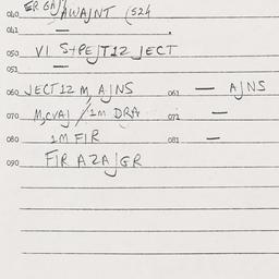 Eastern questionnaire, answ...