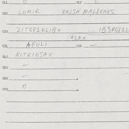 Eastern questionnaire, answ...