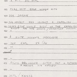 Eastern questionnaire, answ...
