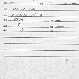 Eastern questionnaire, answ...
