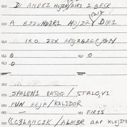 Eastern questionnaire, answ...