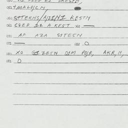 Eastern questionnaire, answ...