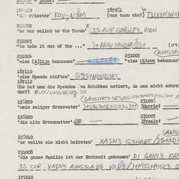 Westerm questionnaire, answ...
