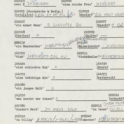 Western questionnaire, answ...