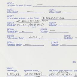 Western questionnaire, answ...