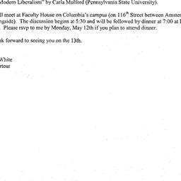 Announcements, 2003-05-13. ...
