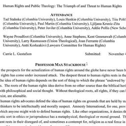 Minutes, 1996-10-08. Human ...