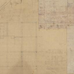 Framing plan, lumber schedule