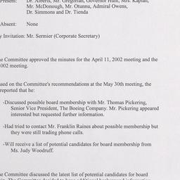 Committee on Trustee Meetings