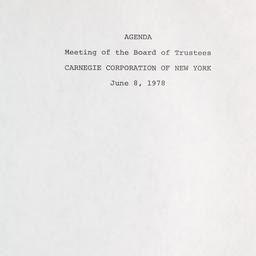 Meeting of the Board of Tru...