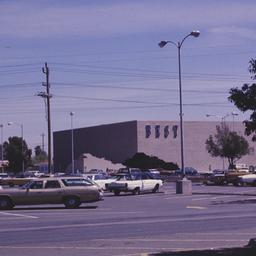 Exterior view, from parking...