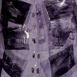 Plastic vest with pictures.