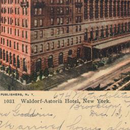 Waldorf-Astoria Hotel, New ...
