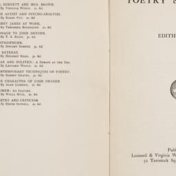 Poetry and Criticism