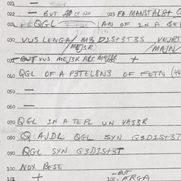 Eastern questionnaire, answ...