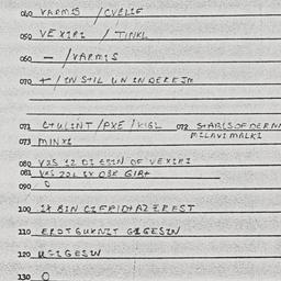 Eastern questionnaire, answ...