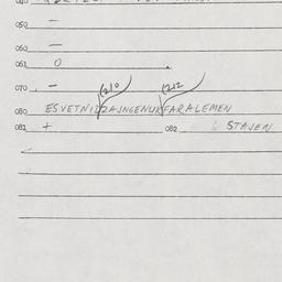 Eastern questionnaire, answ...