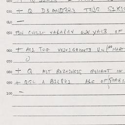 Eastern questionnaire, answ...