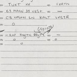 Eastern questionnaire, answ...