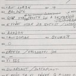Eastern questionnaire, answ...