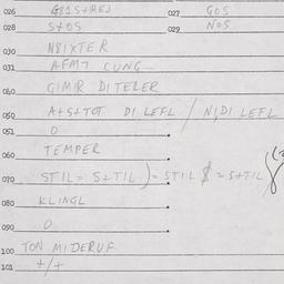 Eastern questionnaire, answ...