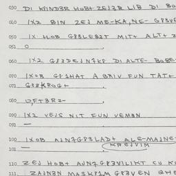 Eastern questionnaire, answ...
