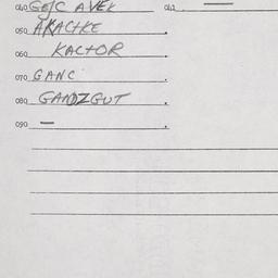 Eastern questionnaire, answ...