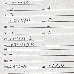 Eastern questionnaire, answ...