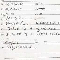 Eastern questionnaire, answ...