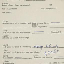 Western questionnaire, answ...