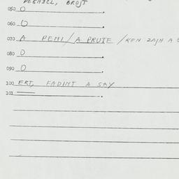 Eastern questionnaire, answ...