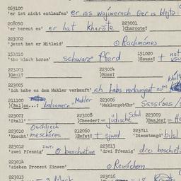 Western questionnaire, answ...