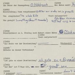 Western questionnaire, answ...