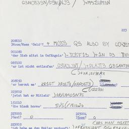 Western questionnaire, answ...